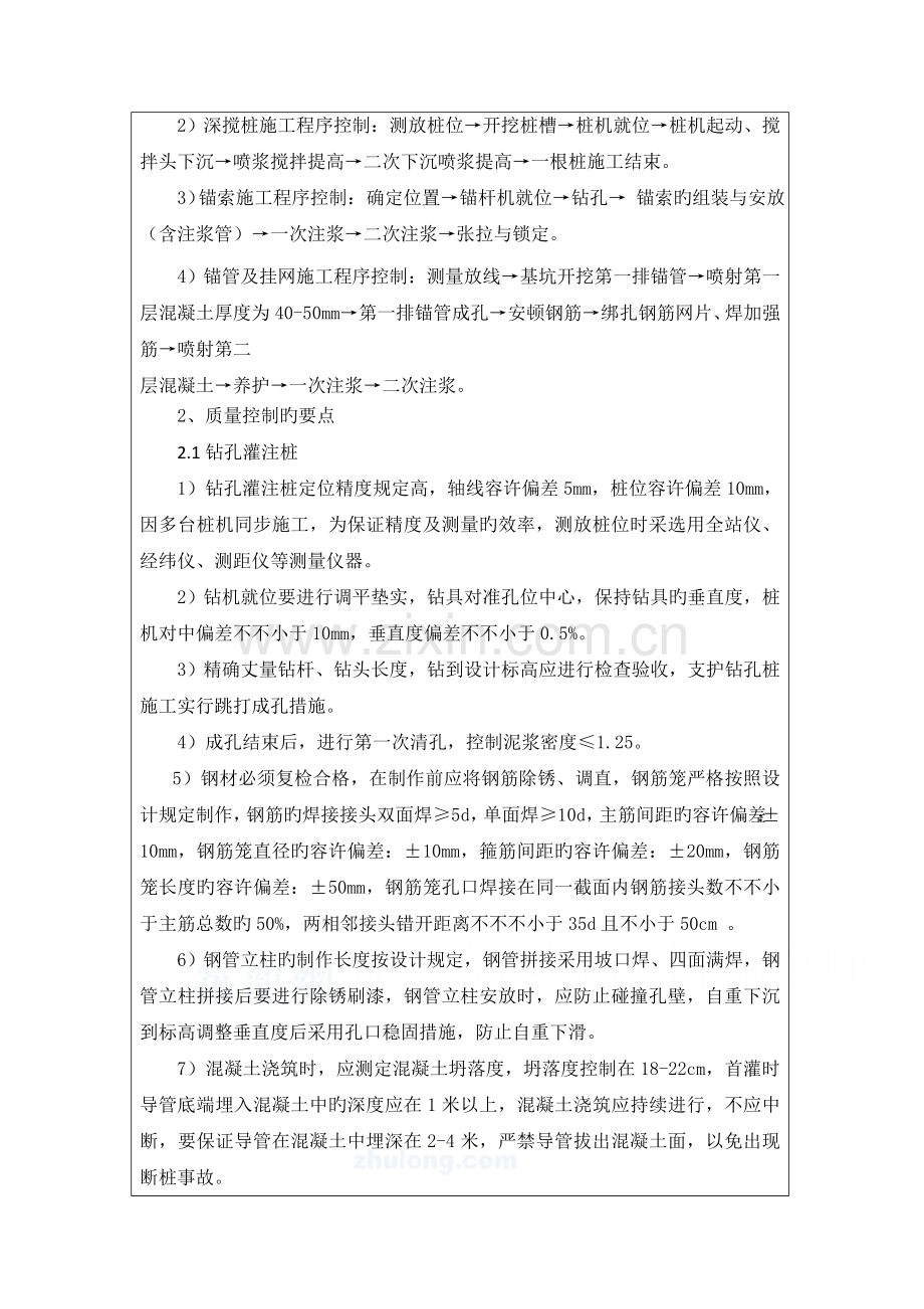 基坑支护验收监理质量评估报告表格.docx_第2页