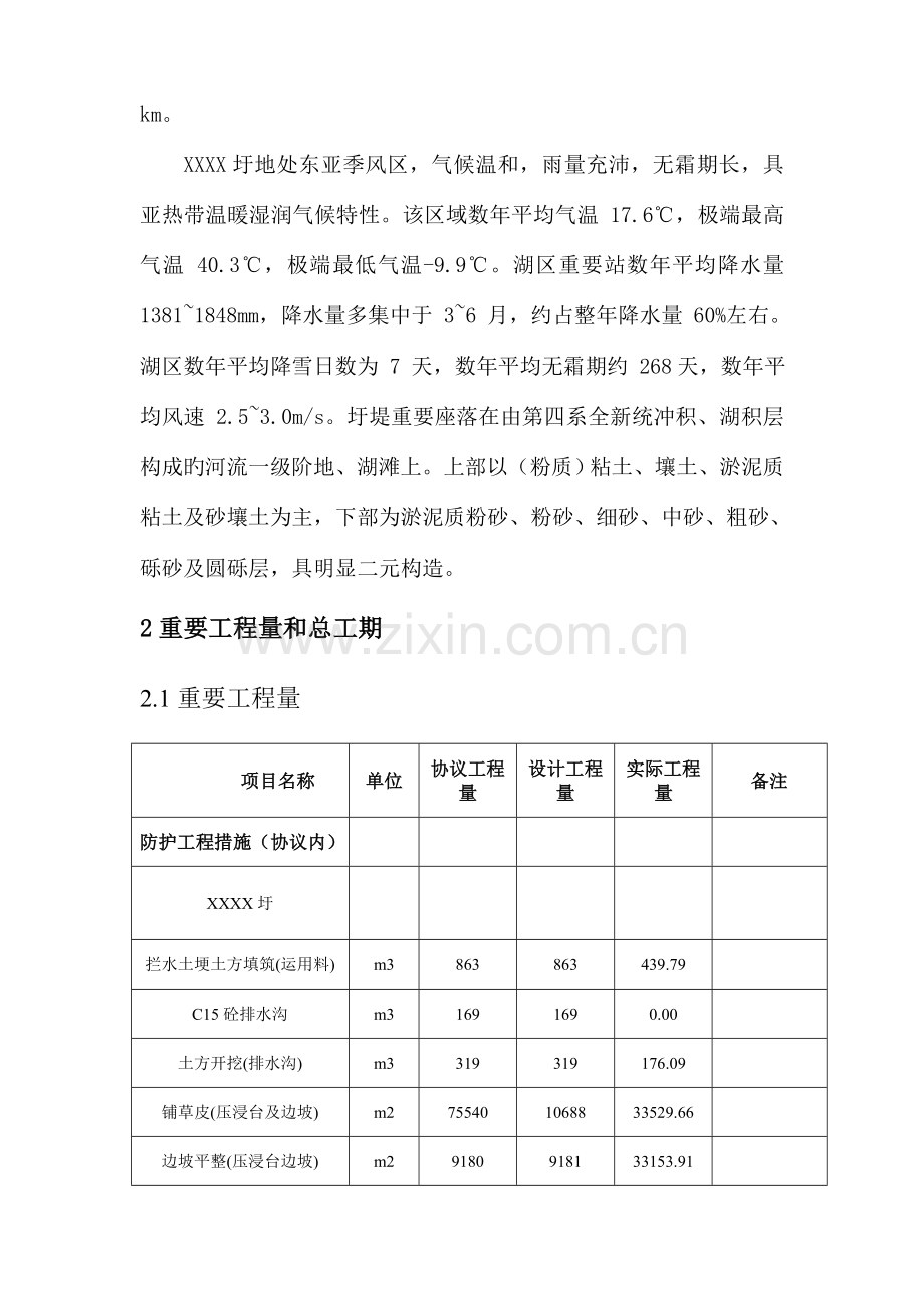 省圩堤工程标单位工程验收建设管理报告.doc_第2页