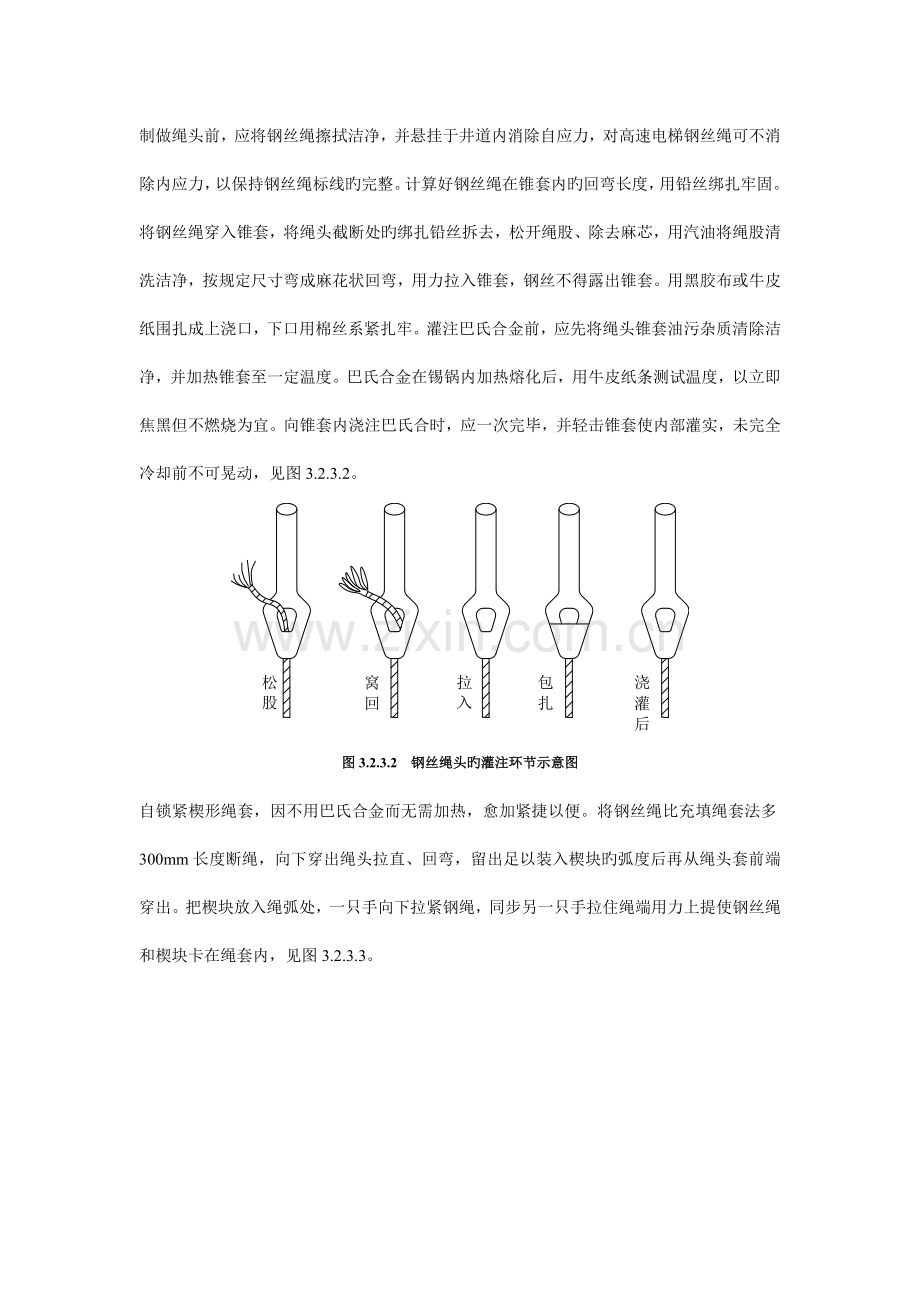 曳引电梯钢丝绳安装施工工艺标准.doc_第3页