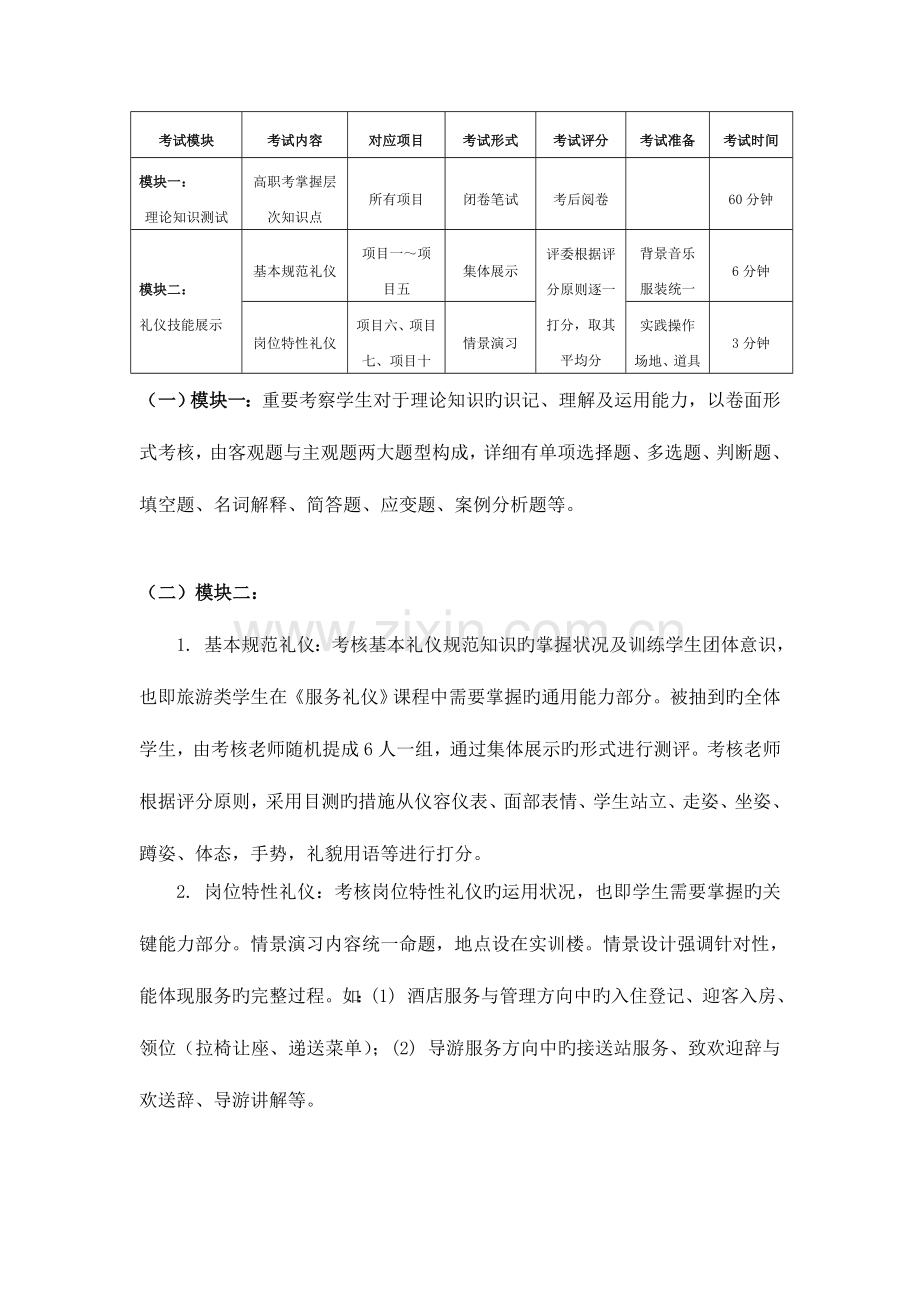 服务礼仪考试说明样卷及评分细则.doc_第2页