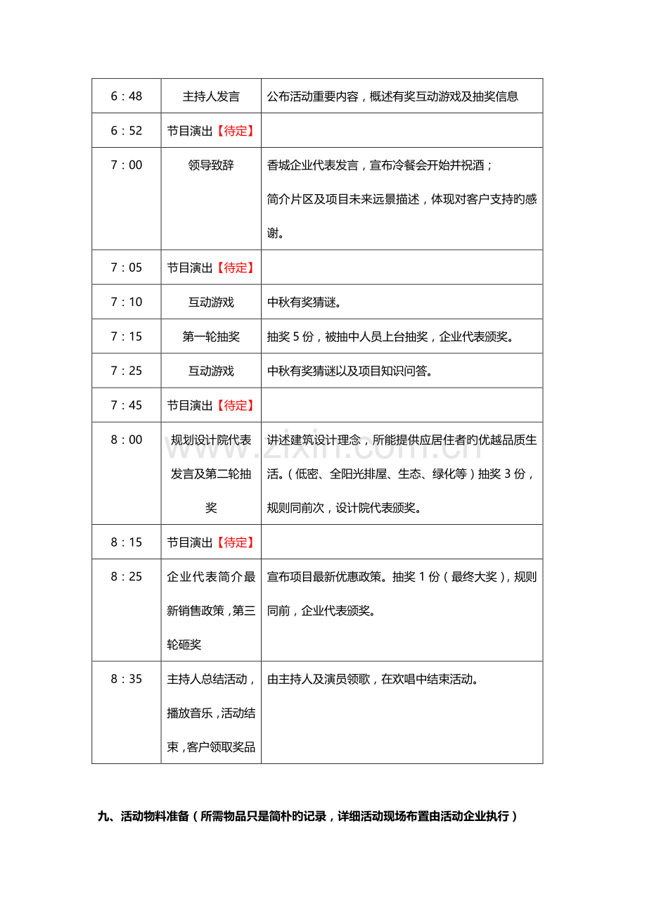 地产客户答谢宴暨欢度中秋活动方案.docx_第3页