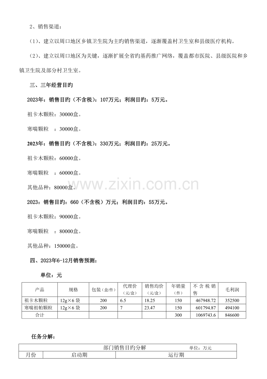 医药公司产品推广部营销方案研究.doc_第3页