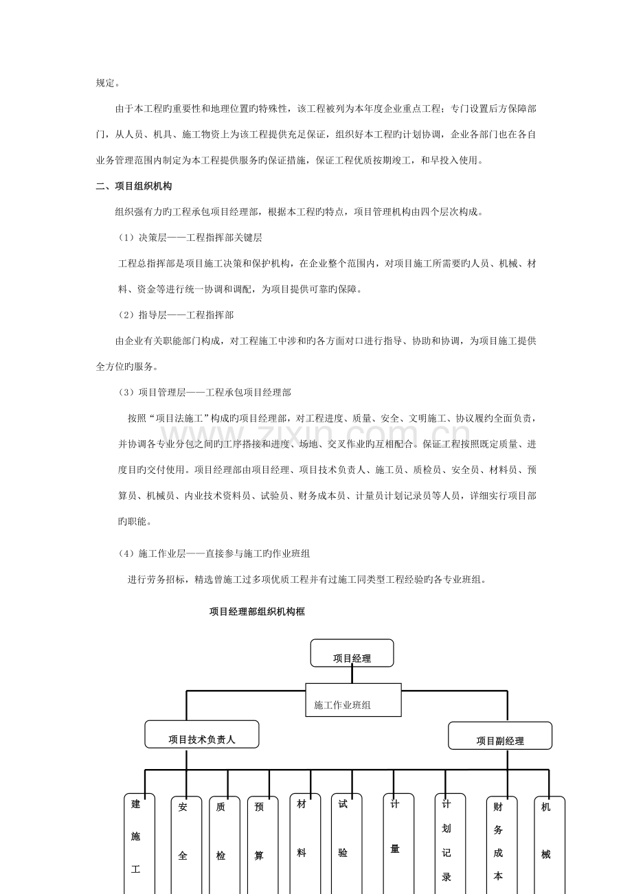 施工组织机构和人员配备模板.doc_第2页