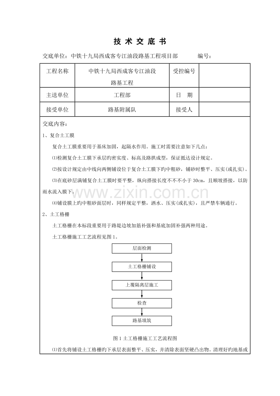 高铁路基施工技术交底--附属.docx_第1页