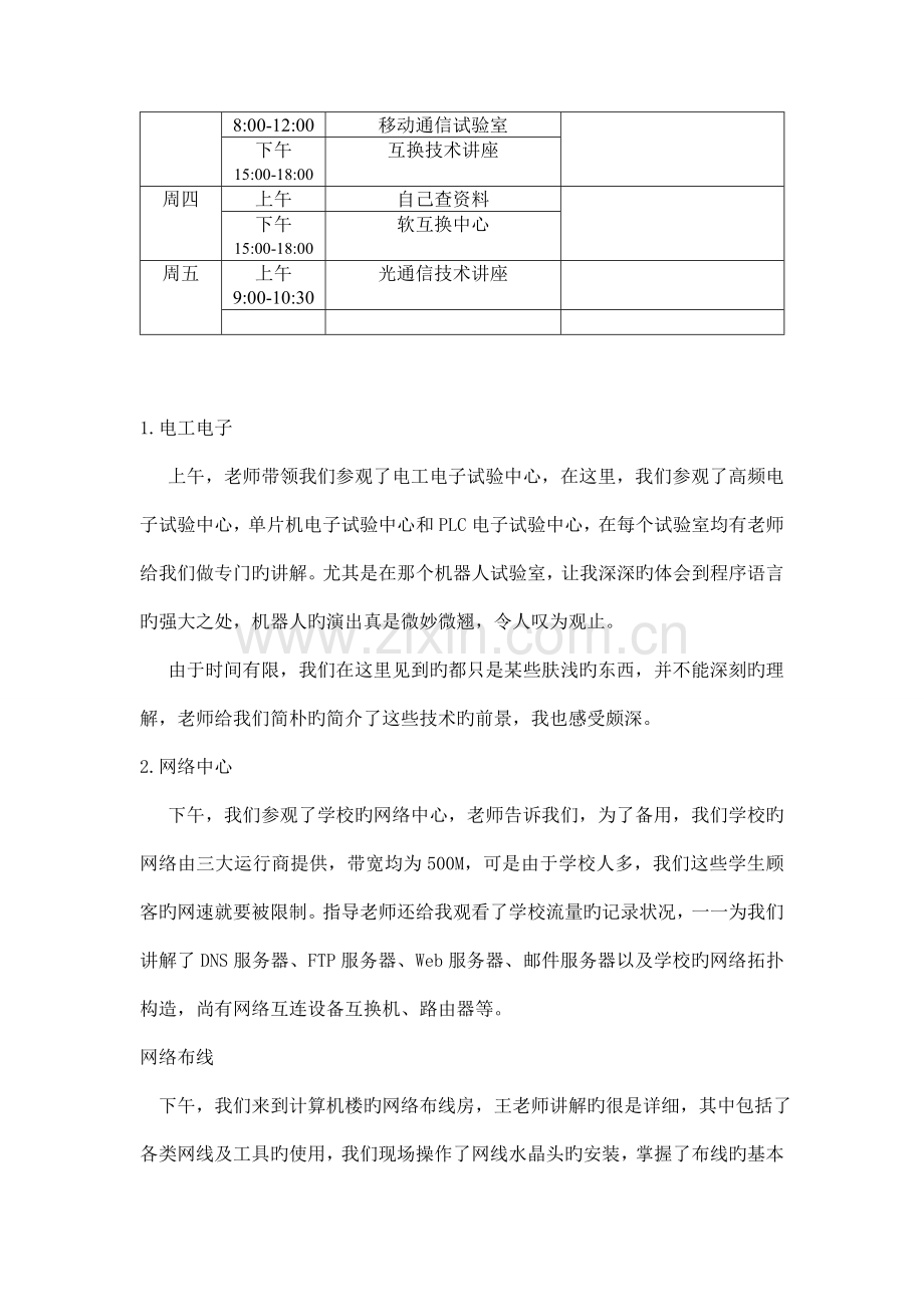 河南理工大学通信工程专业认识实习报告.doc_第3页