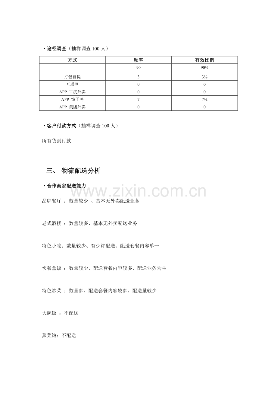 外卖市场调查报告餐饮类汇编.doc_第3页