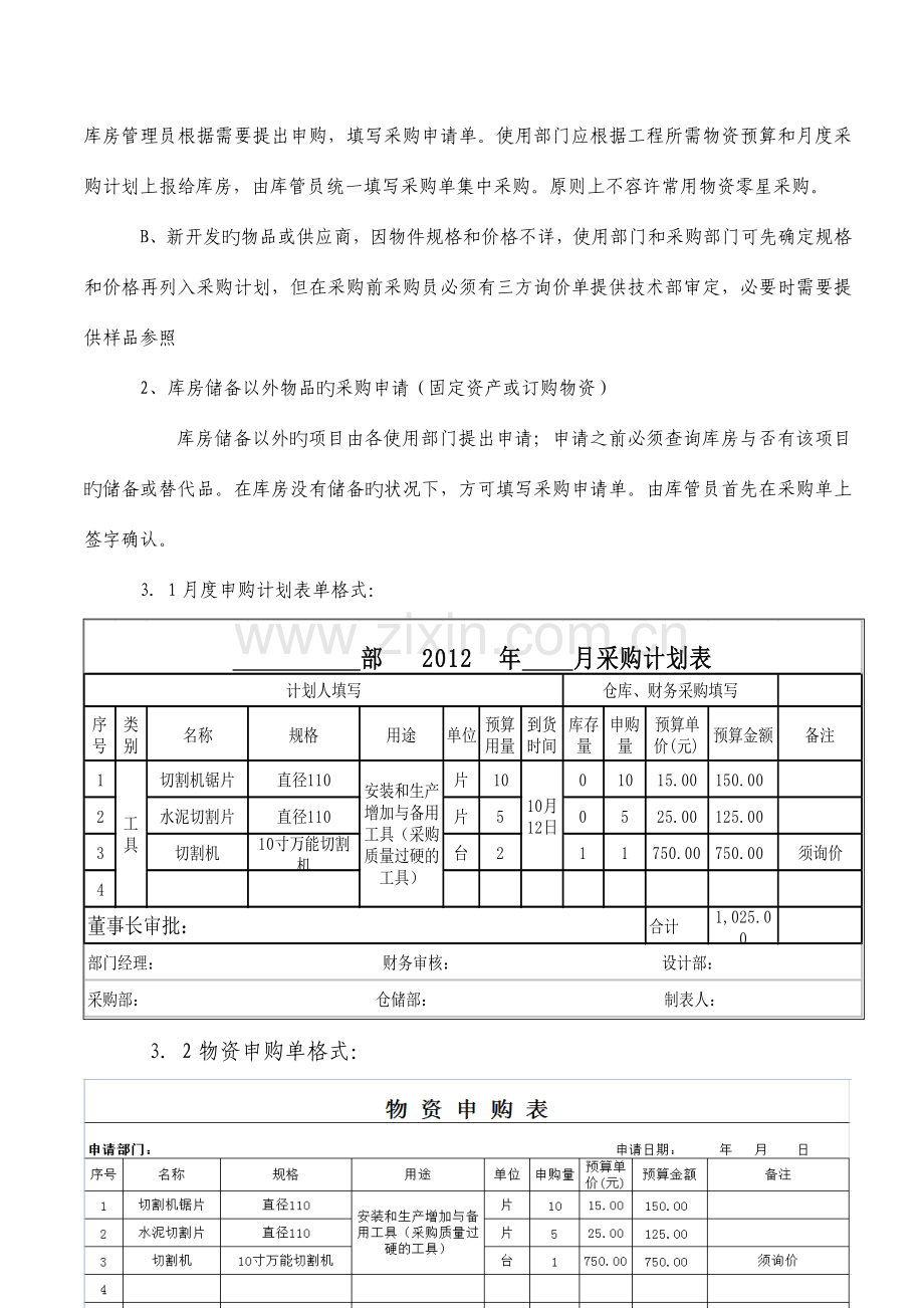 优质公司物资申购流程及管理规定.doc_第2页