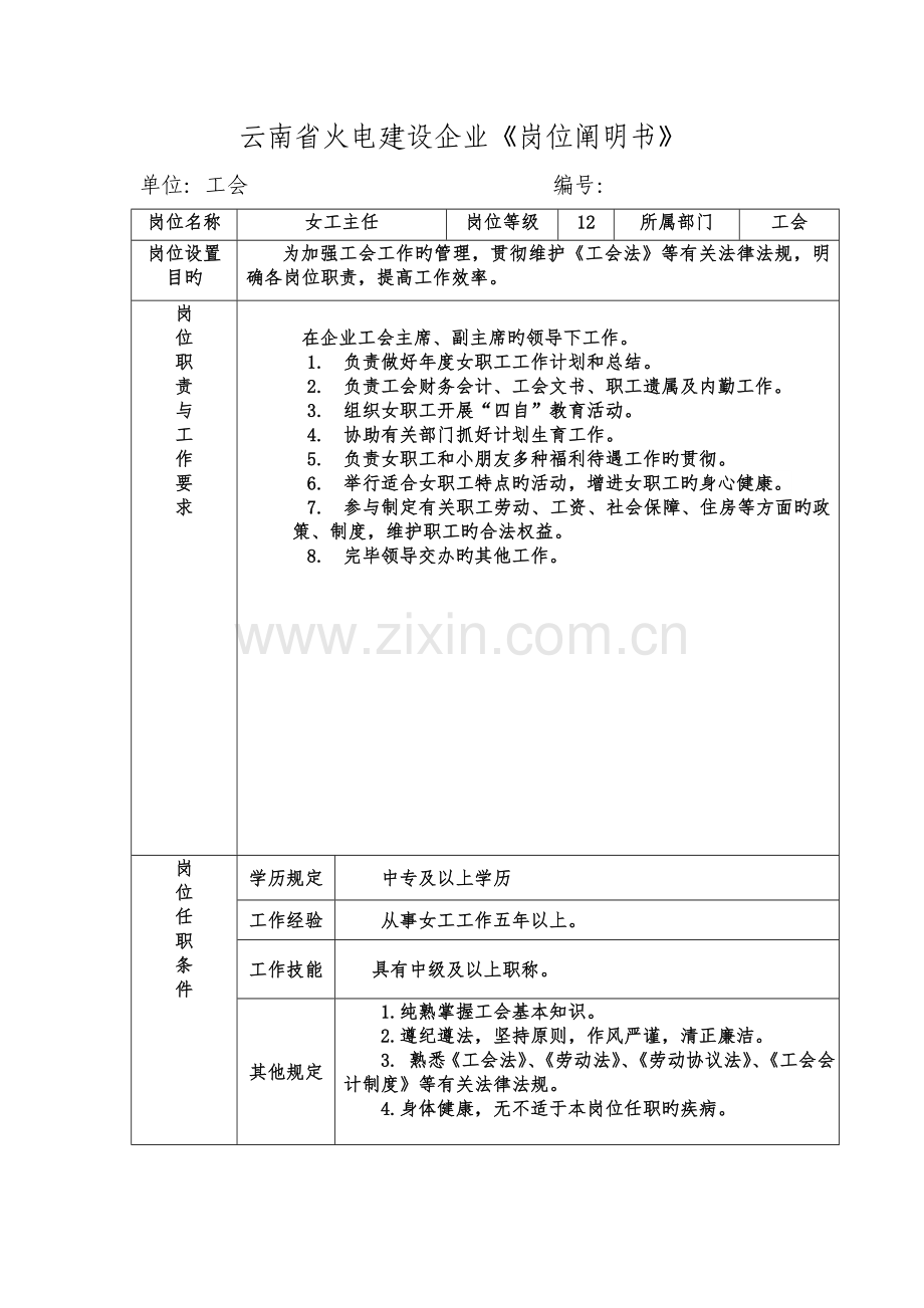 工会岗位说明书.doc_第2页