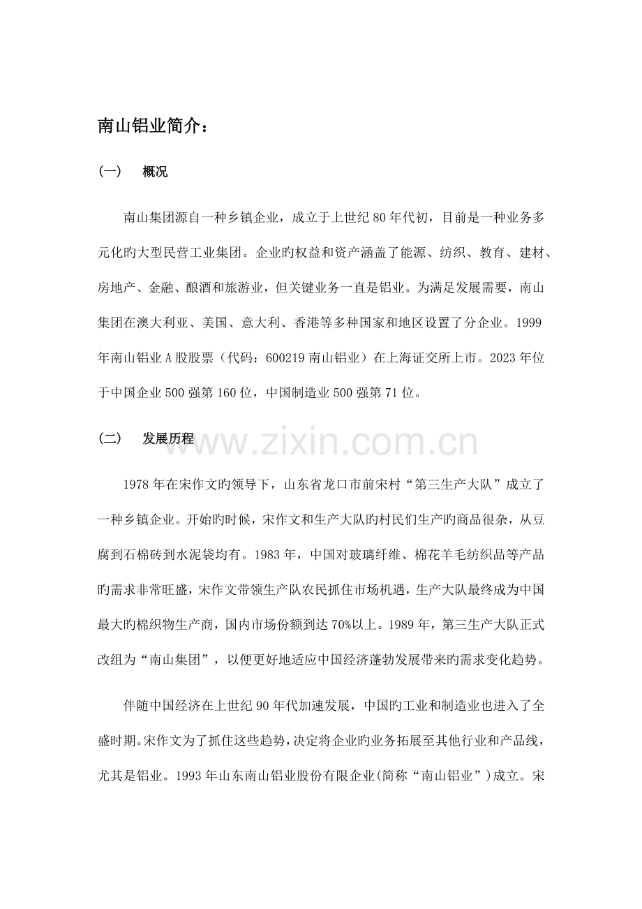 南山铝业投资方案分析.docx_第2页