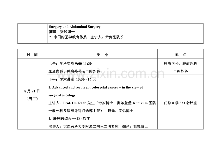 德国奥尔登堡医院代表团来访接待方案.doc_第2页