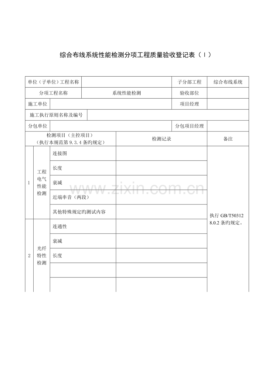 综合布线系统安装分项工程质量验收记录表.doc_第3页