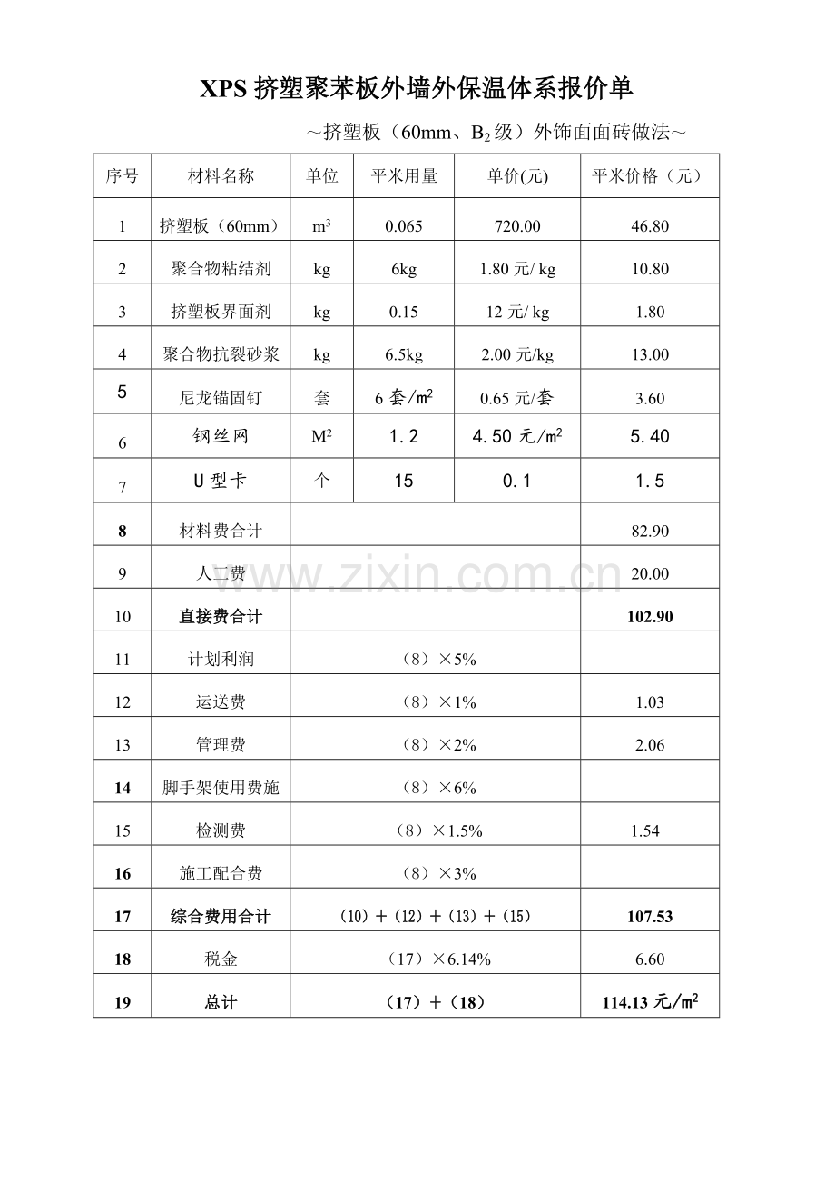 外墙综合保温体系报价单.doc_第2页