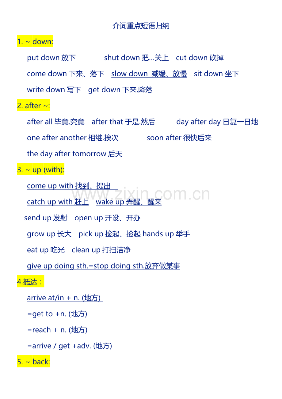 2023年中考英语重点介词短语归纳.doc_第1页