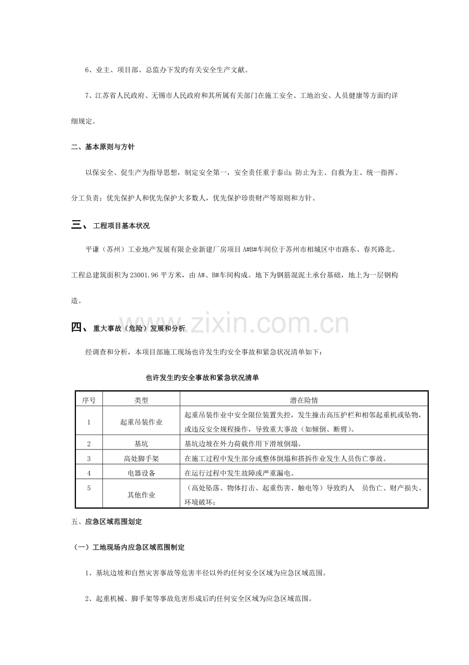 施工现场安全事故应急预案模板.doc_第2页