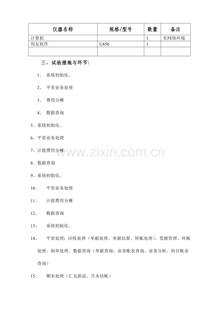 2023年会计软件运用实验四薪资固定资产应收应付子系统实验报告模板.doc_第3页