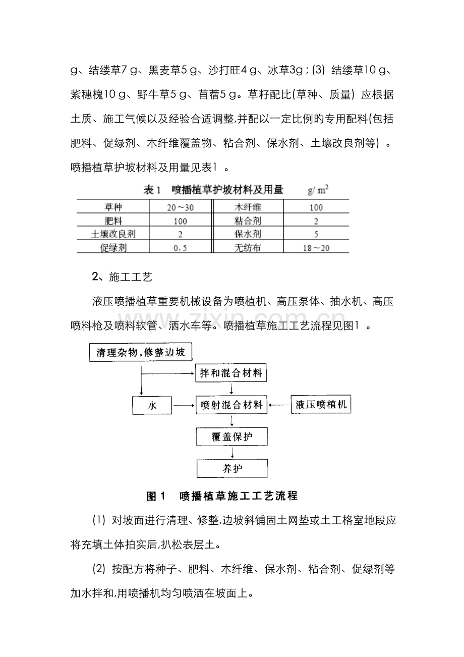 液压喷播植草施工技术交底.doc_第2页