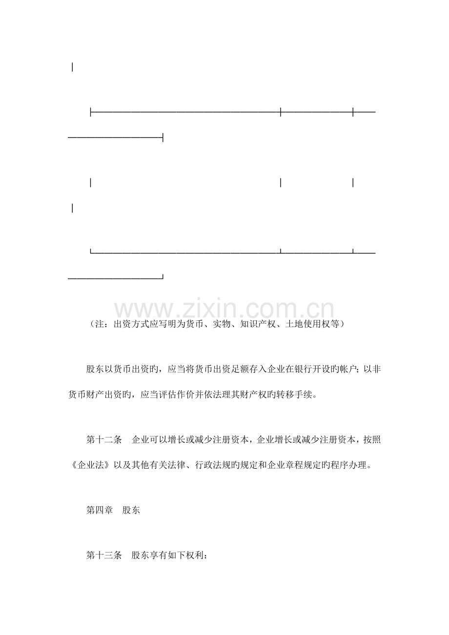 有限责任公司章程独资公司.docx_第3页