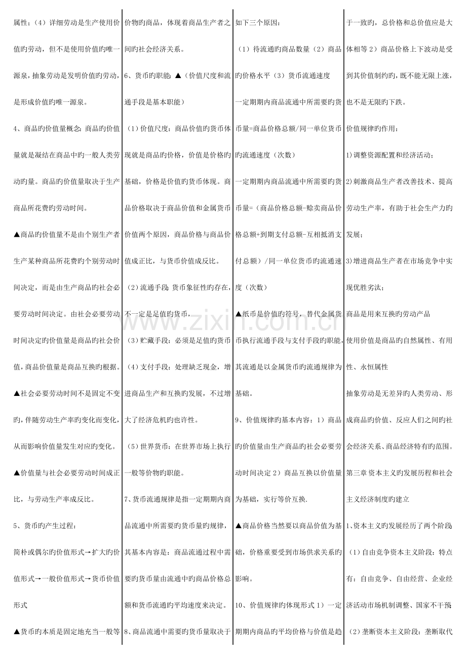 2023年初级经济师经济基础完整知识要点复习.doc_第3页