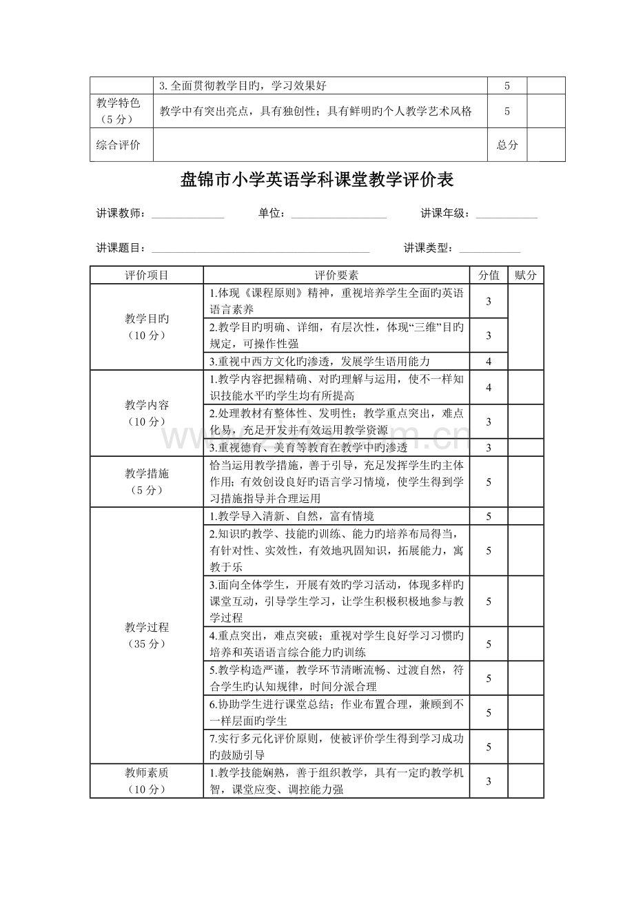 盘锦市小学各学科课堂教学评价标准.doc_第3页