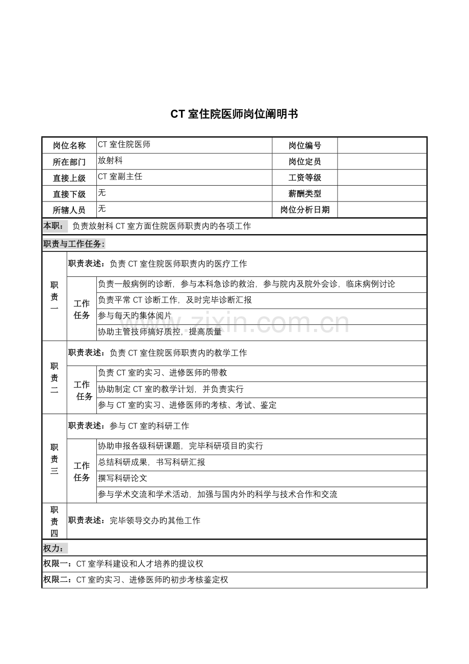 2023年CT室住院医师岗职责.doc_第1页