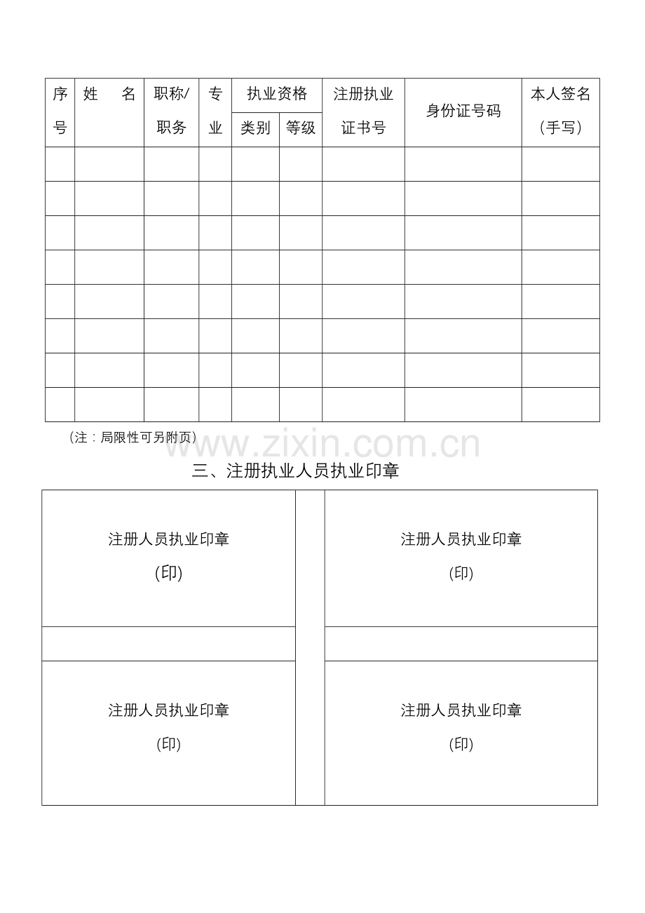 四川省省外企业入川从事建筑活动备案申请表勘察设计.doc_第3页