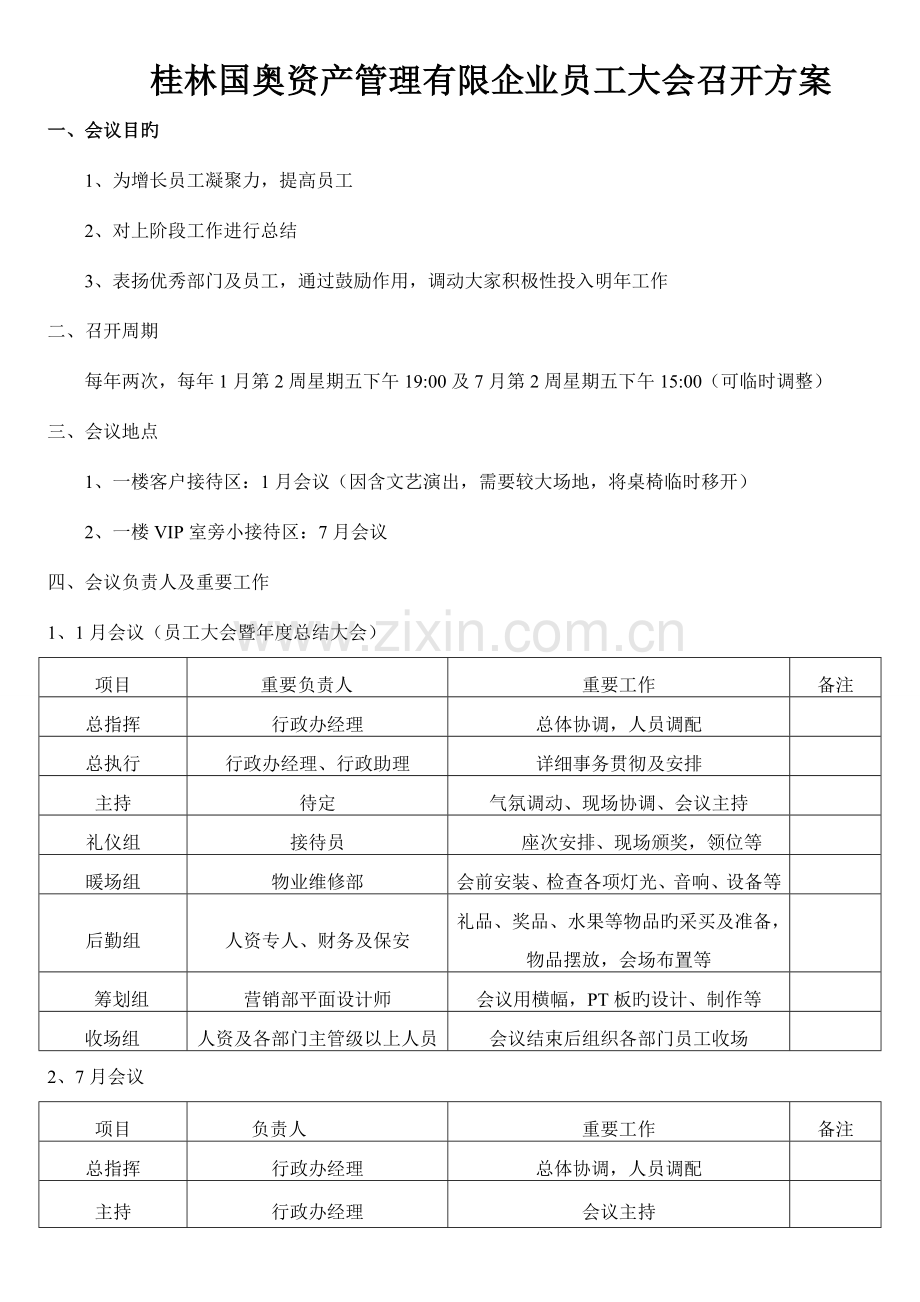 员工大会方案及议程执行案.doc_第1页