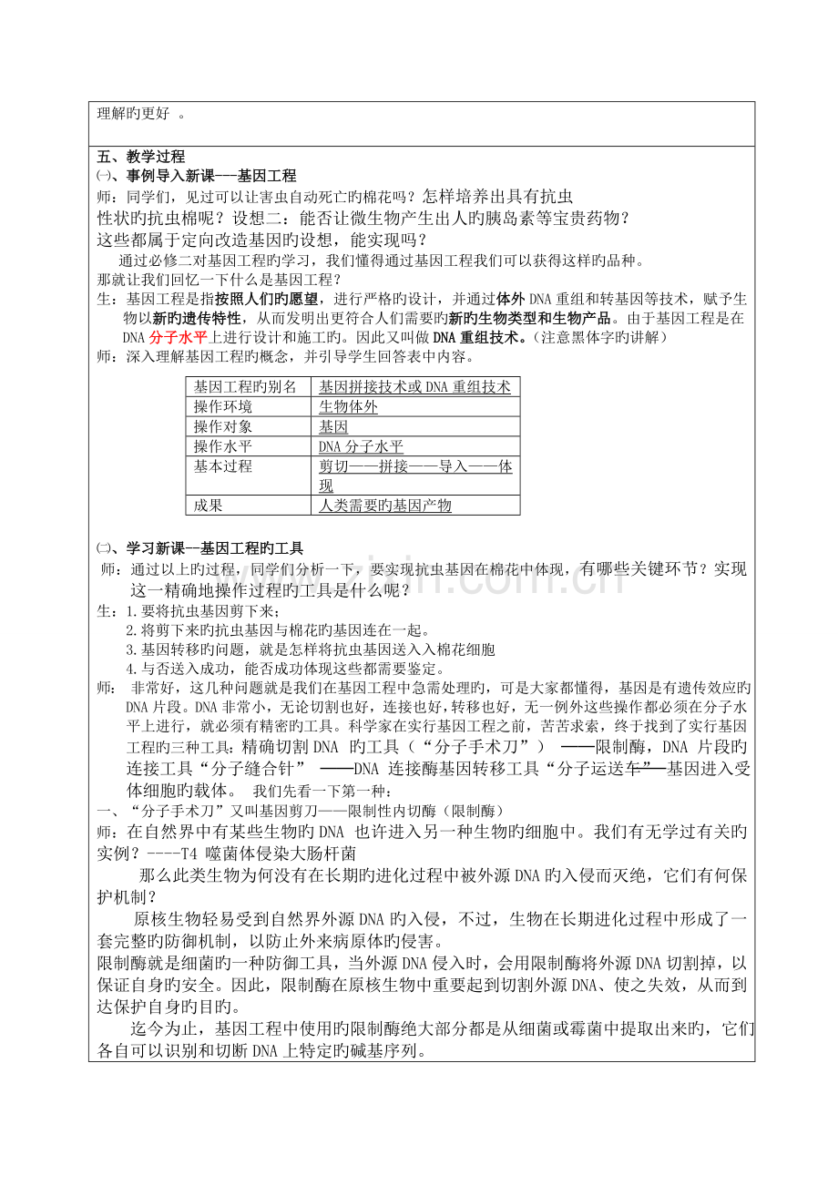 选修三重组技术的基本工具的教案.doc_第2页