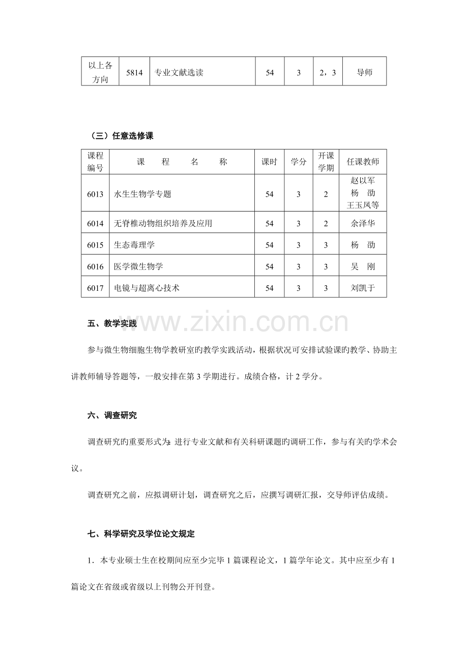 微生物专业硕士研究生培养方案.doc_第3页