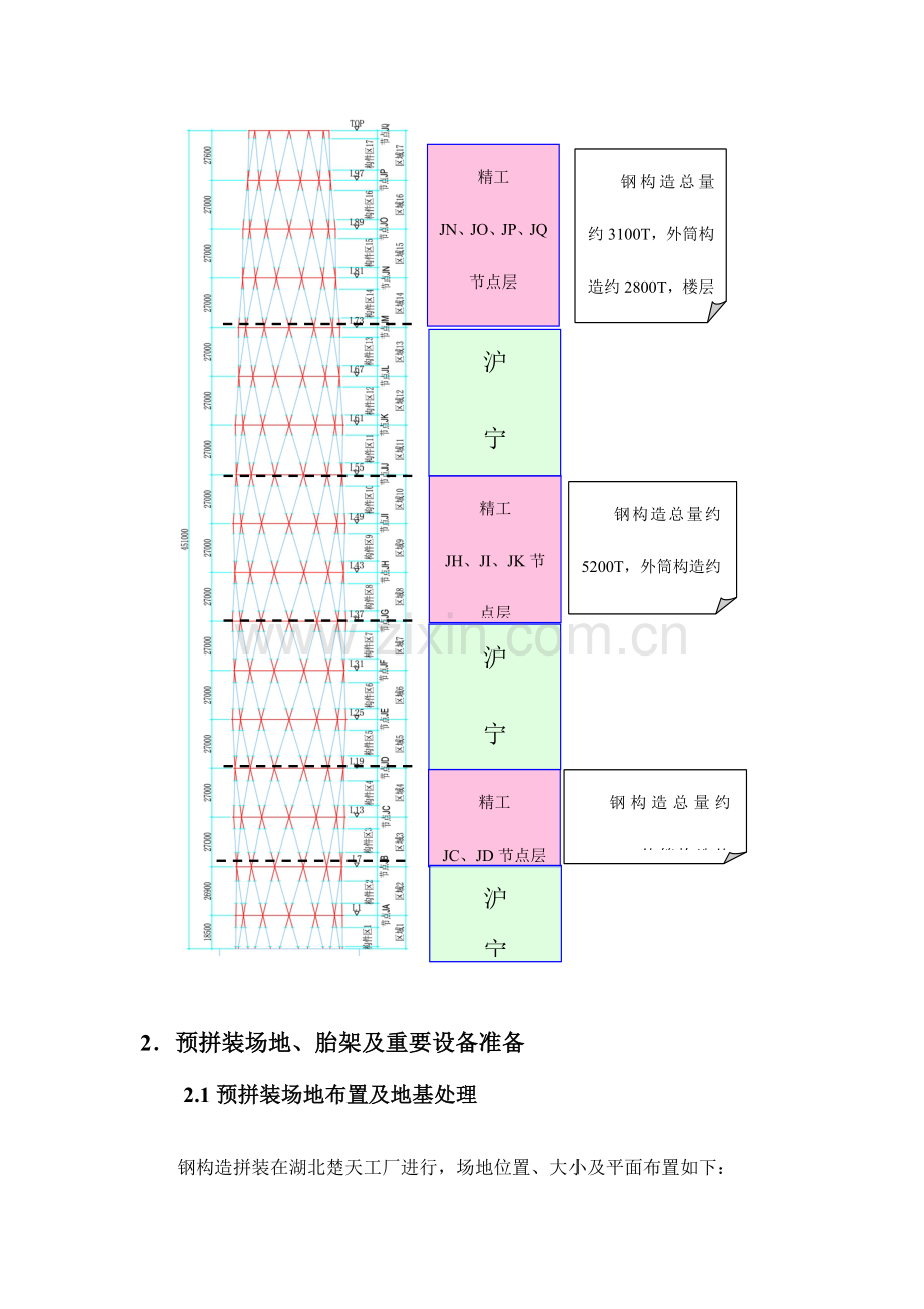 广州西塔钢结构预拼装方案.doc_第3页