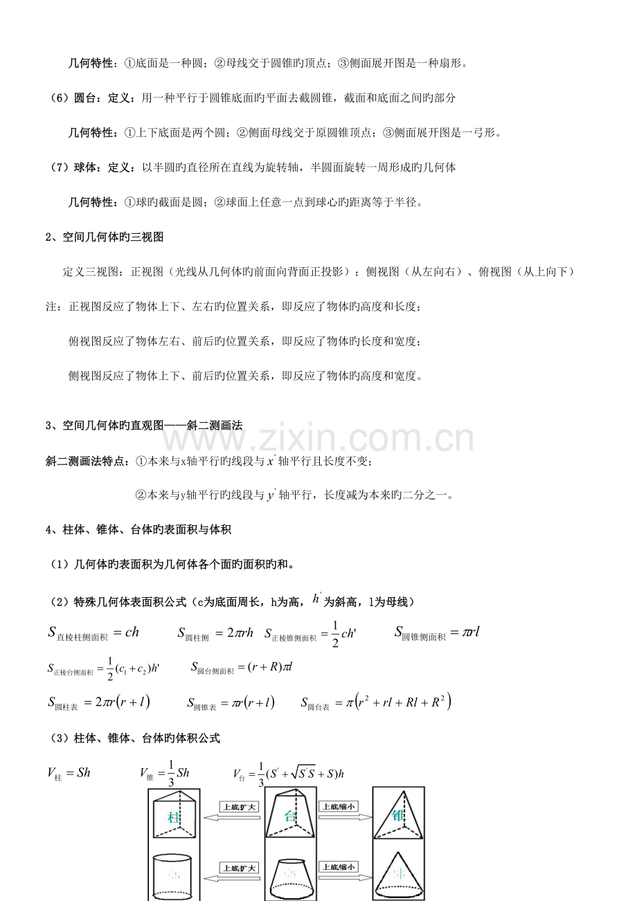 2023年人教版数学必修二知识点总结.doc_第2页