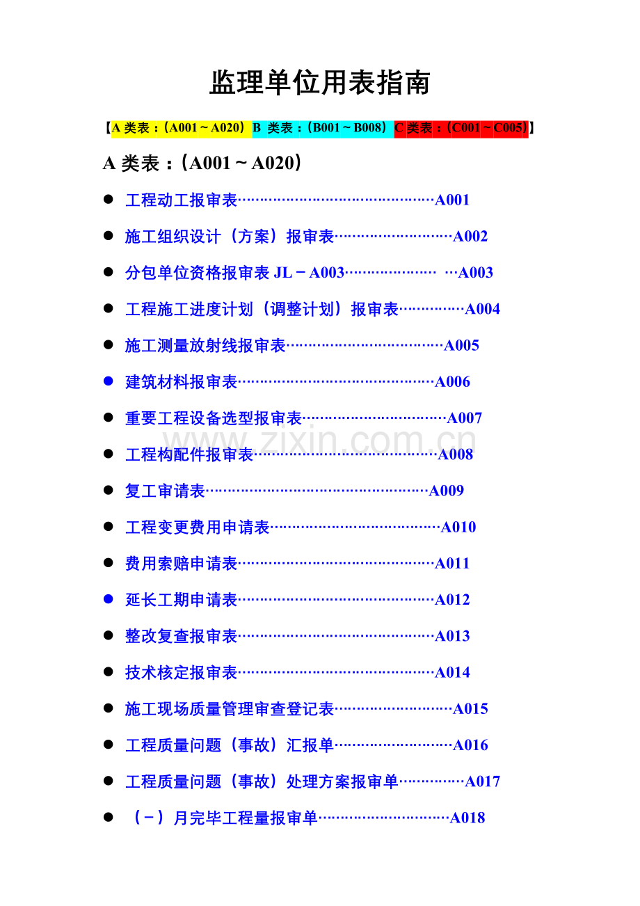 2023年监理用表全套.doc_第1页