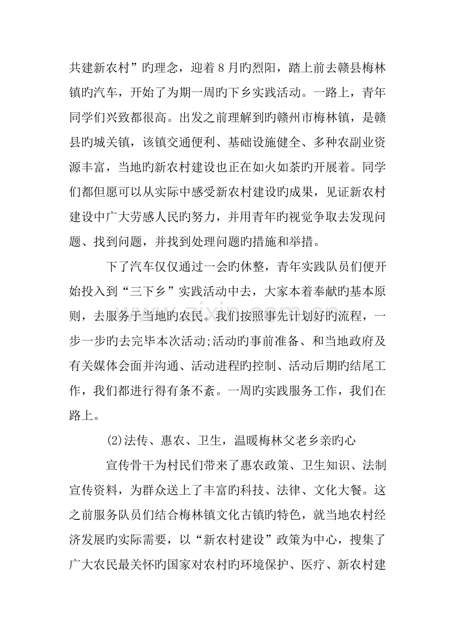 暑假三下乡社会实践调查报告.doc_第3页