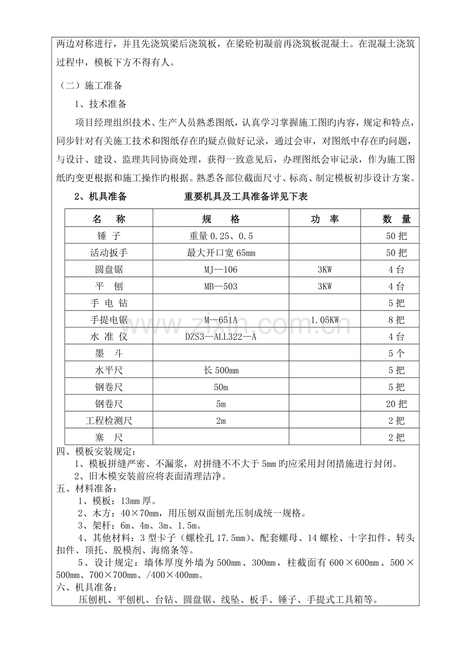 施工方案技术交底记录模板.doc_第2页