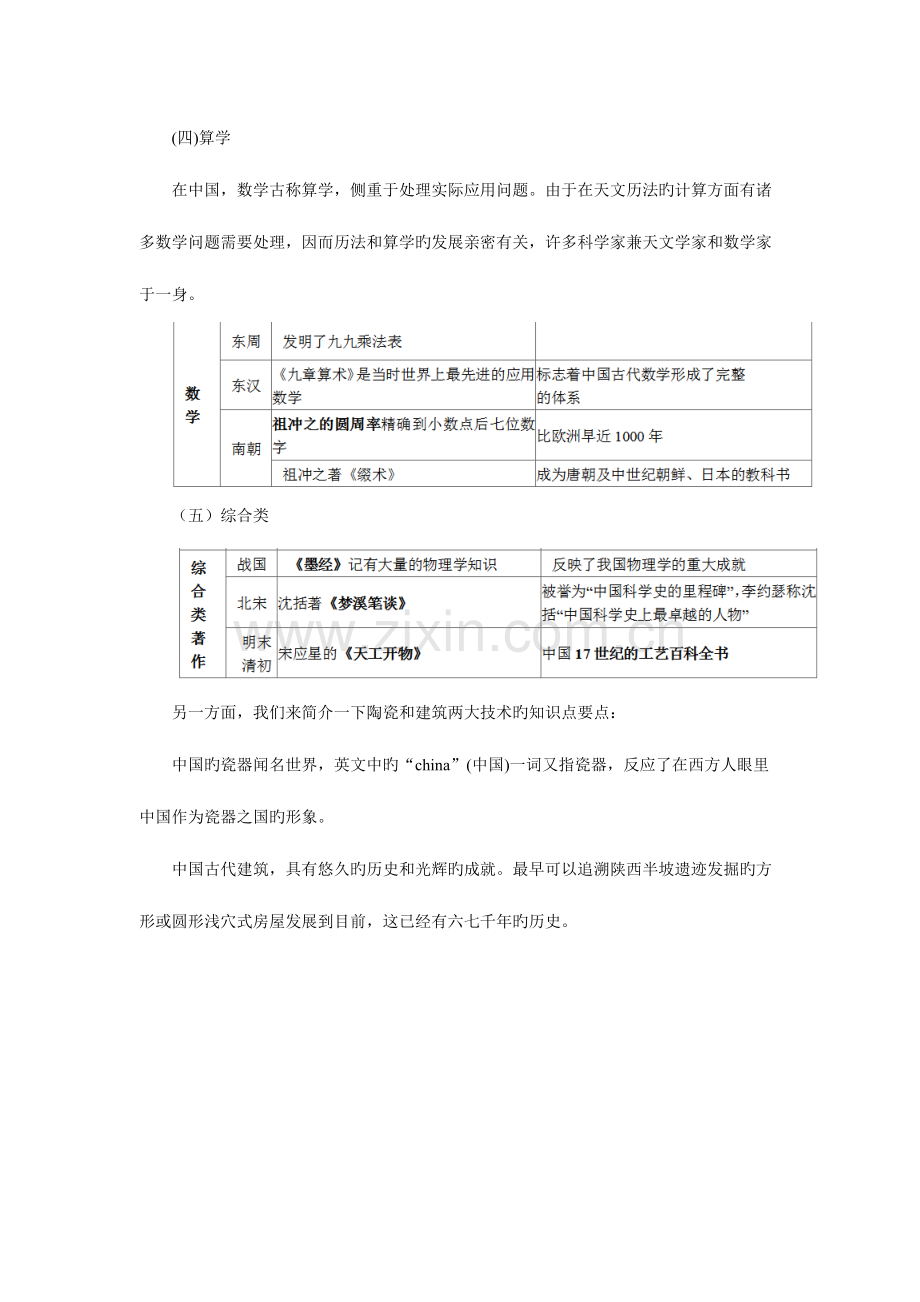 2023年教师资格证综合素养科技常识备考要点中国古代科技常识.doc_第3页