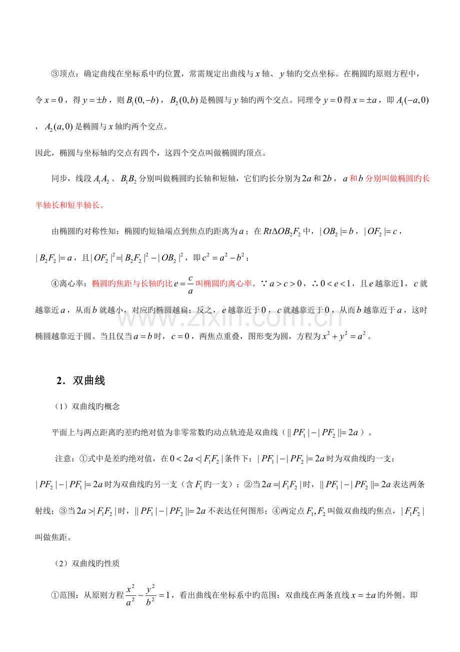 2023年完美版圆锥曲线知识点总结.doc_第2页