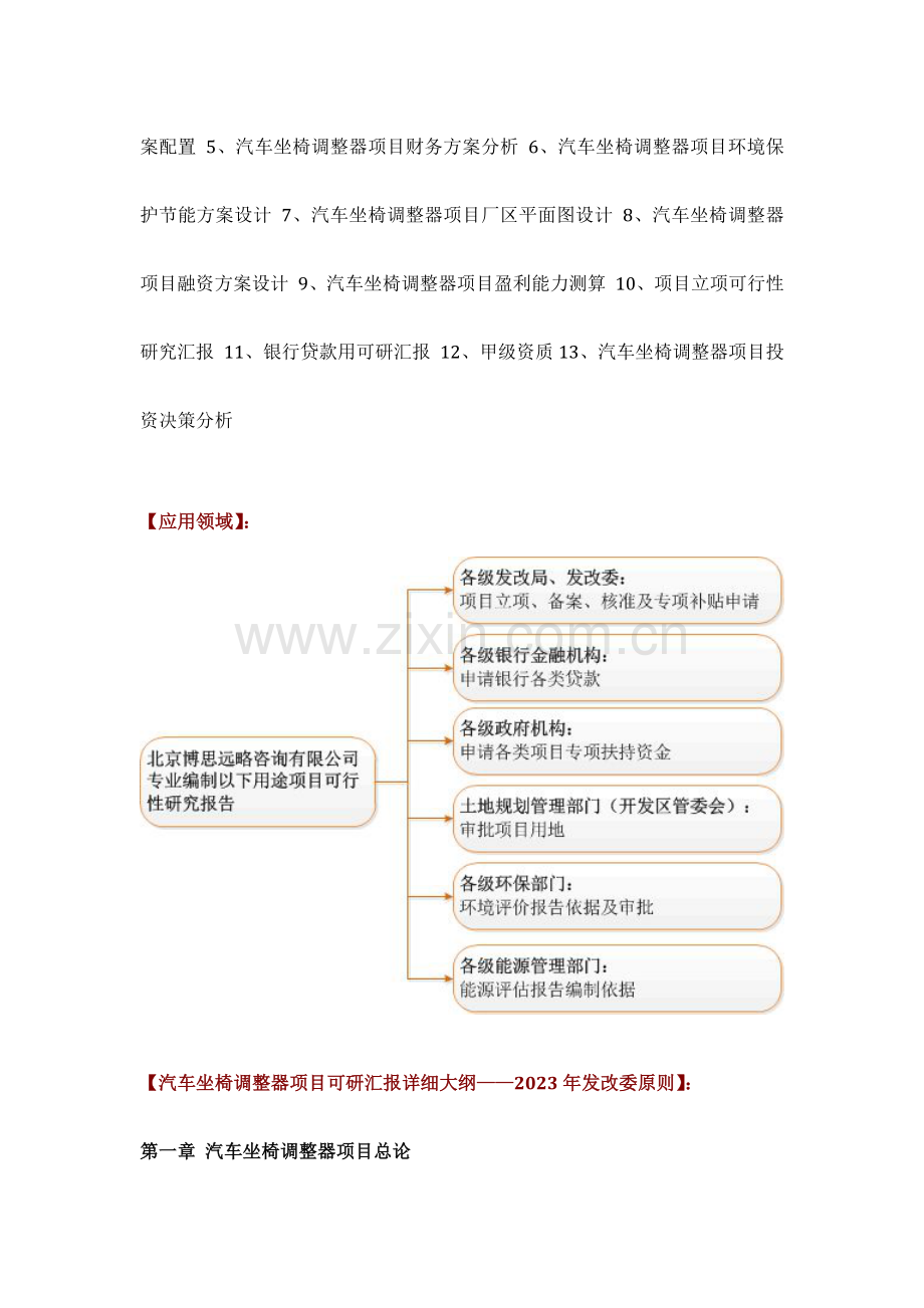 汽车坐椅调节器项目可行性研究报告评审方案设计发改委标准案例范文.docx_第3页