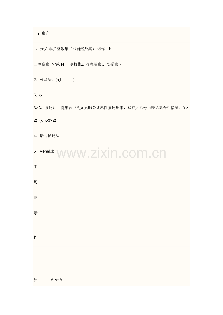 2023年高中数学集合知识点总结.doc_第1页