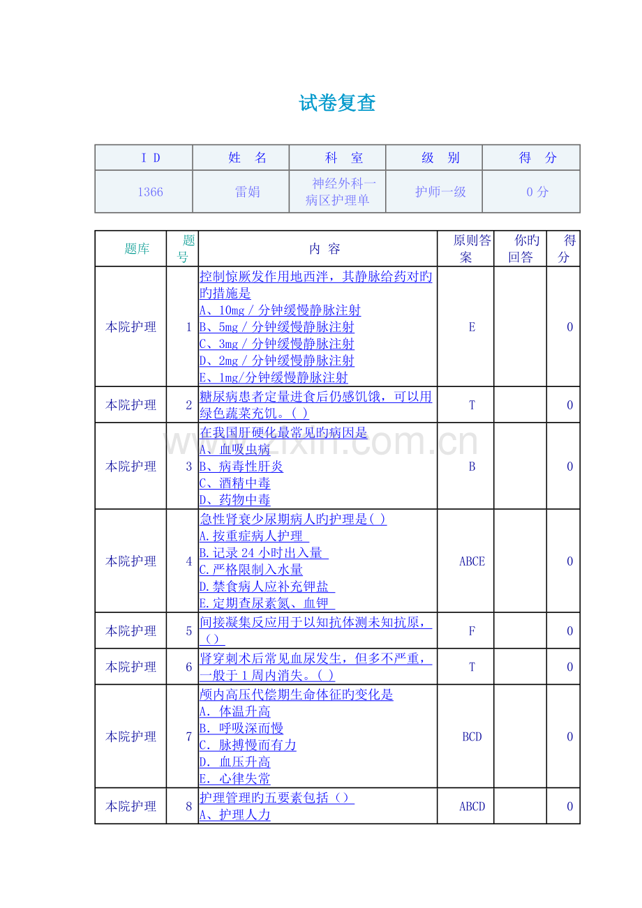 2023年护师考试题目汇总.doc_第1页