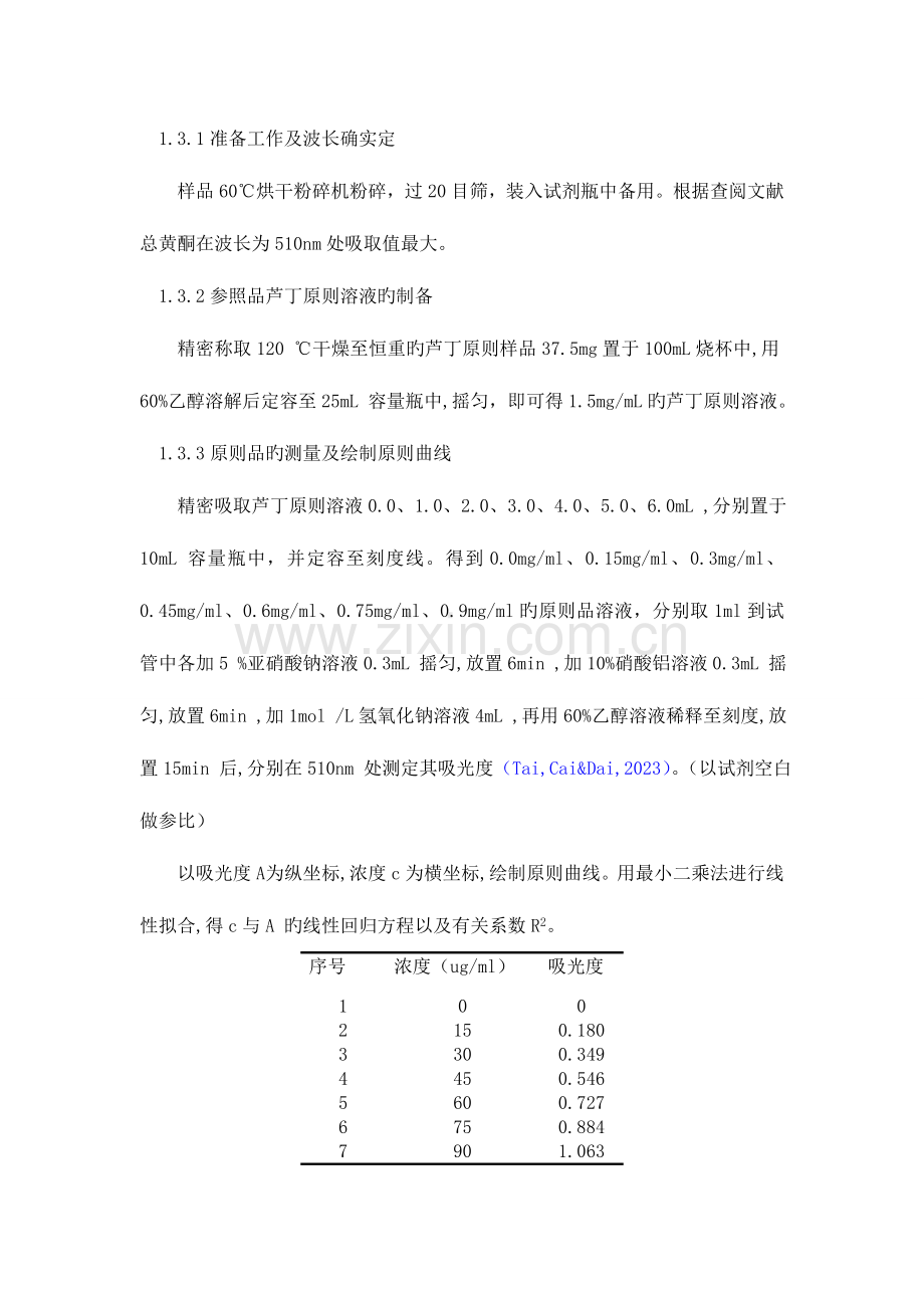 2023年黄酮标准曲线绘制的实验报告.doc_第2页