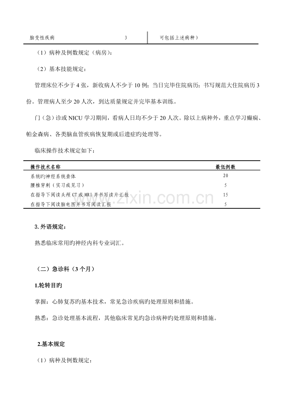 2023年精神科住院医师规范化培训标准细则.doc_第3页