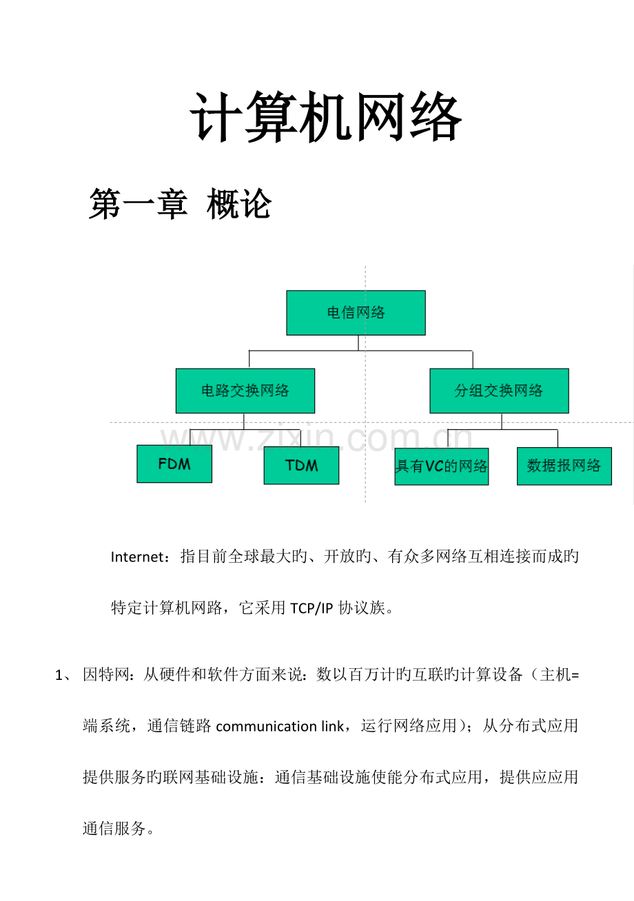 2023年计算机网络复习笔记.docx_第1页