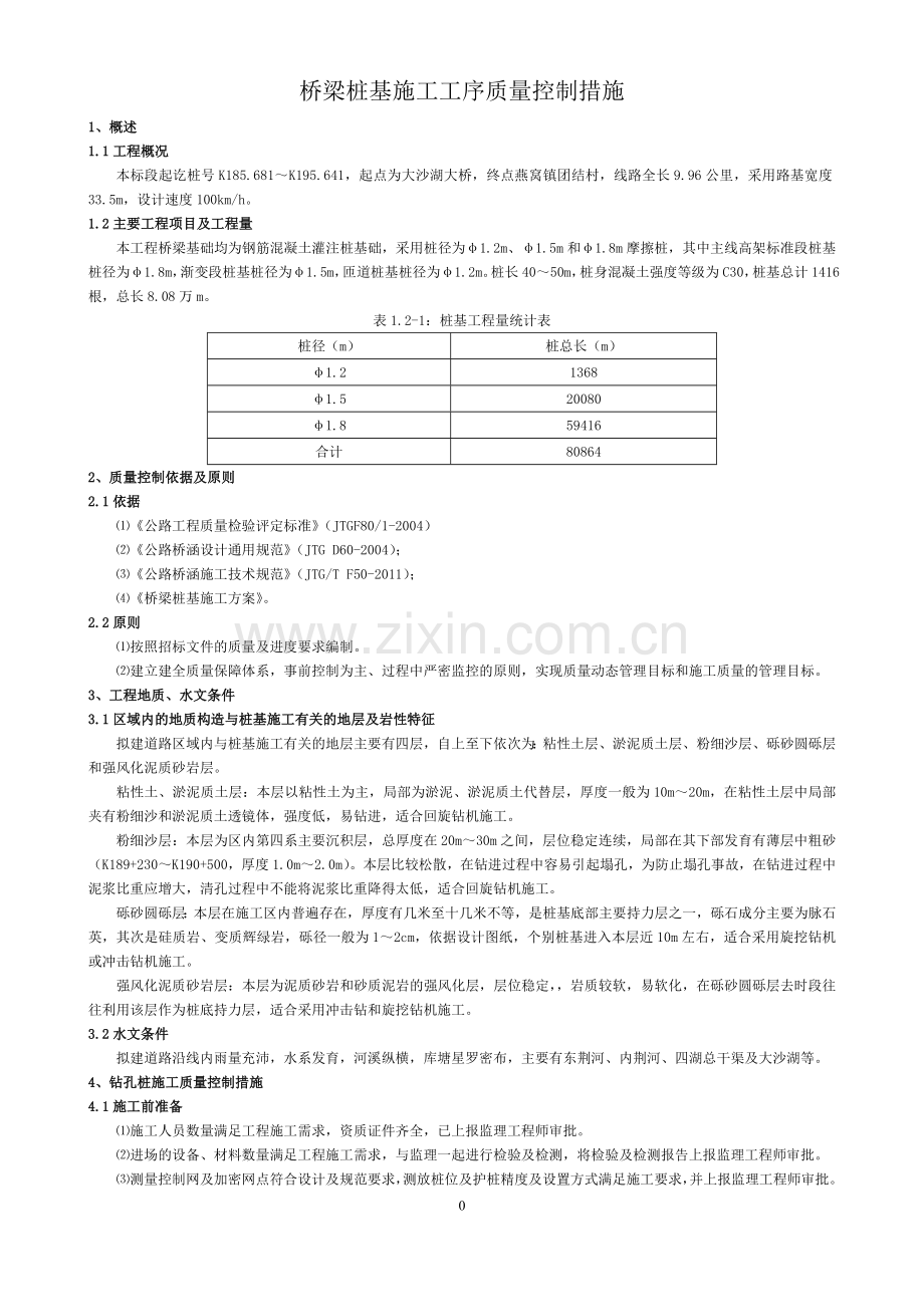 桥梁桩基施工工序质量控制措施.doc_第1页