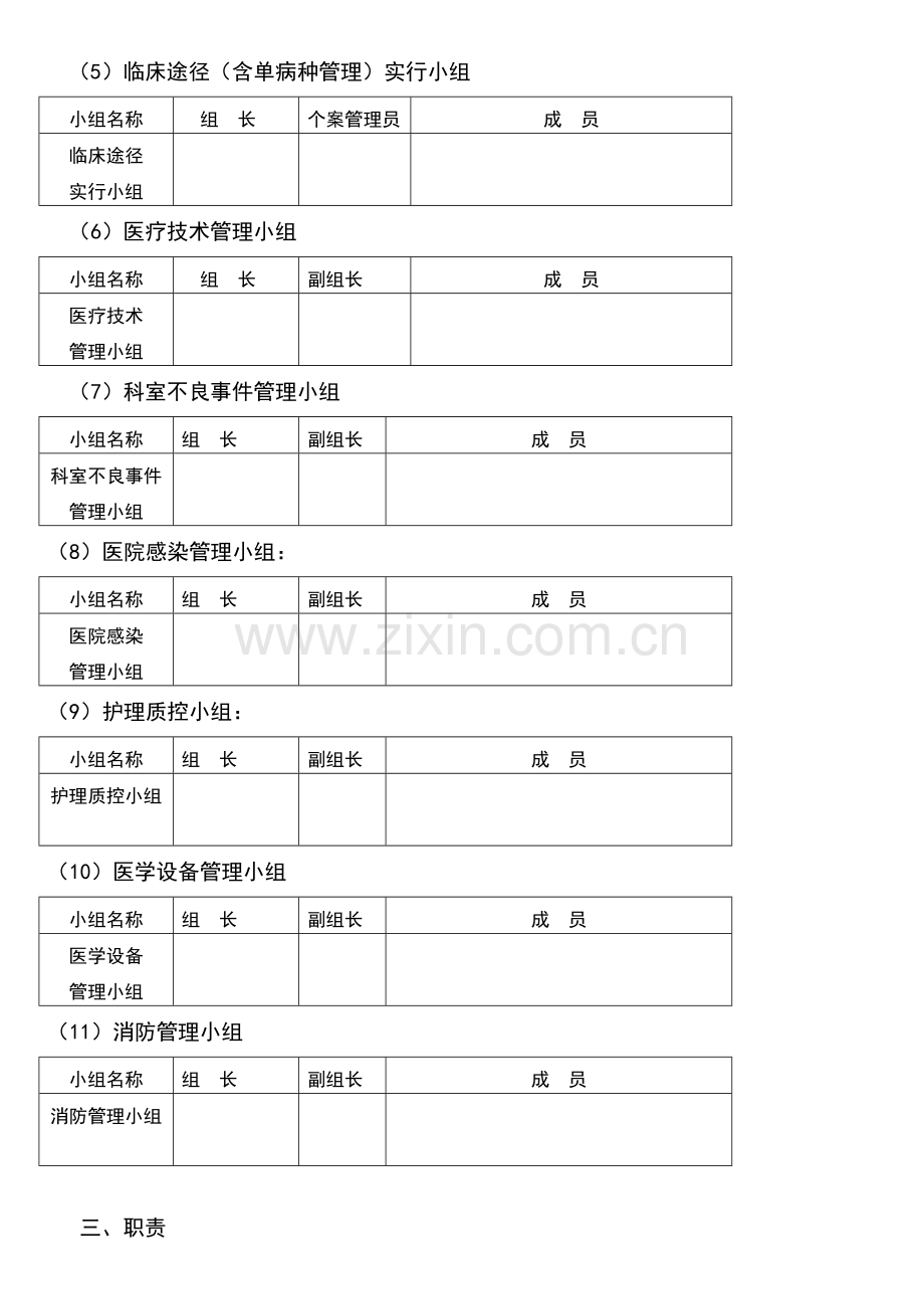 优质医院科室质量与安全管理持续改进记录手册.doc_第3页