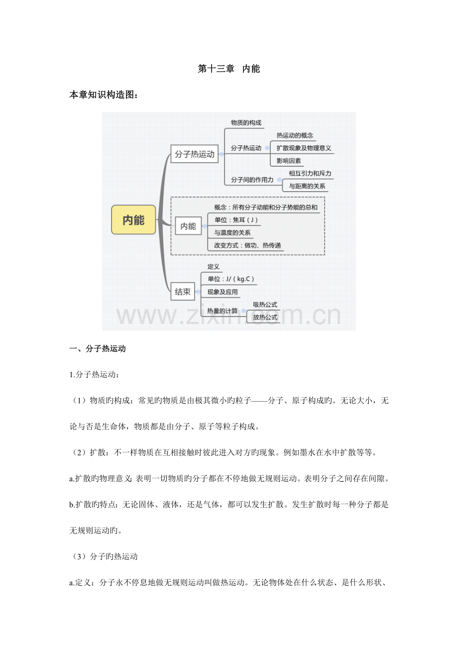 2023年九年级物理各章节知识点总结.doc_第1页