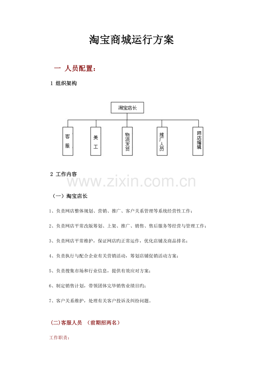 淘宝商城运营方案.doc_第1页