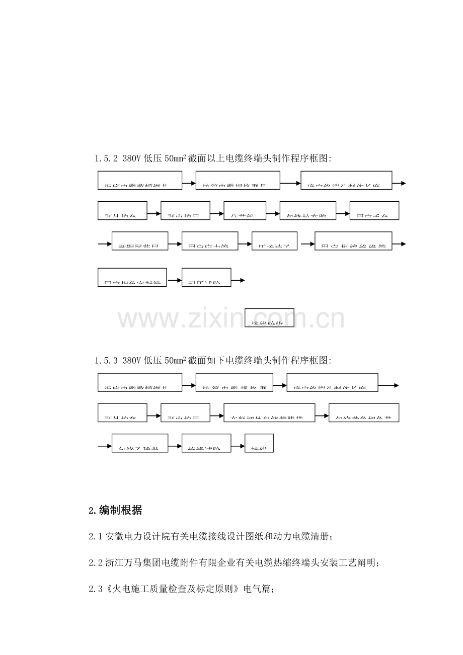 芜湖垃圾热电厂电气电缆做头接线作业指导书范文.doc_第3页