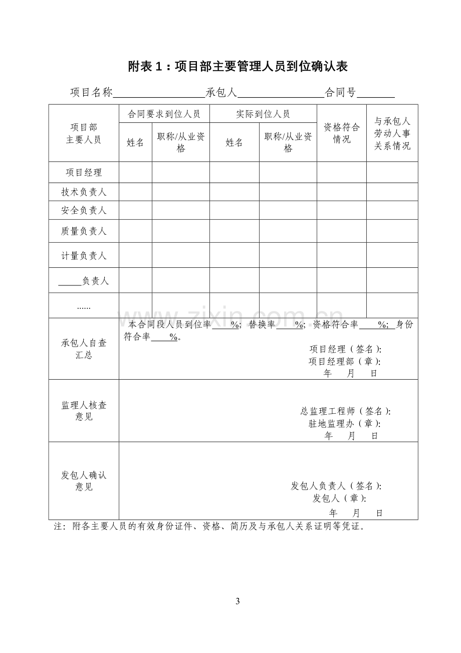 [附件]附件2.-浙江省公路水运工程施工合同考核确认表.doc_第3页