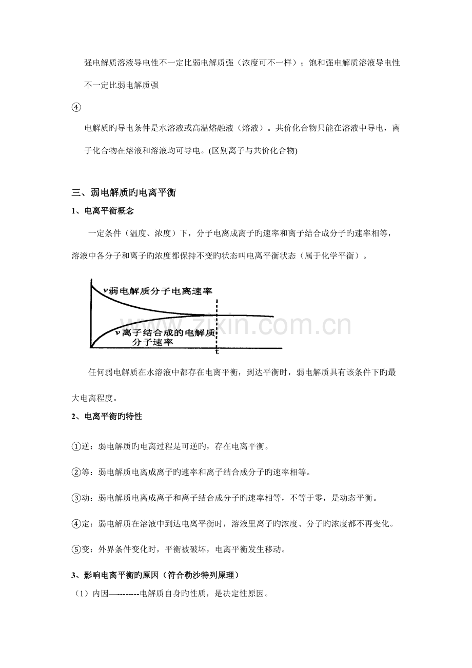 2023年弱电解质的电离知识点总结李.doc_第3页