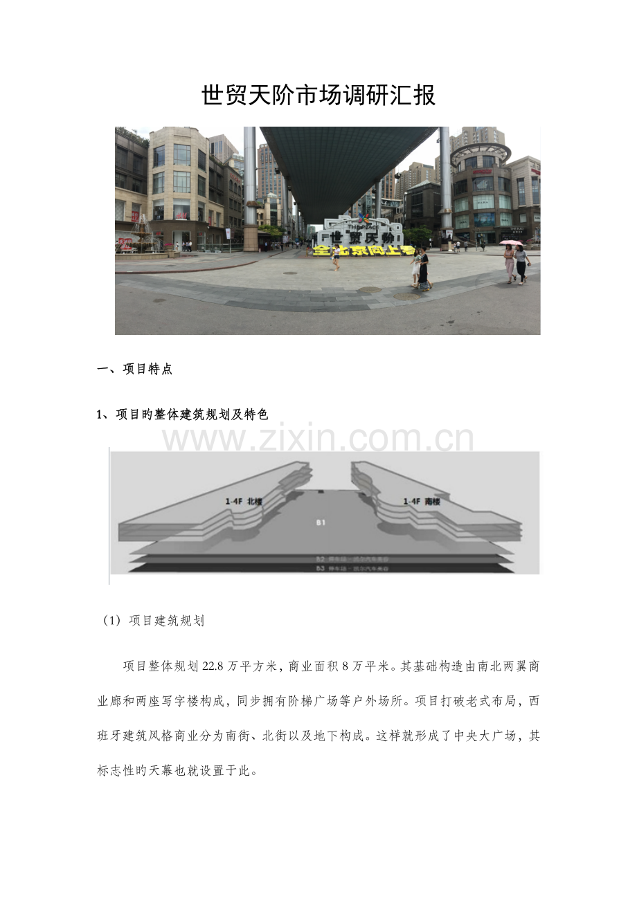 北京世贸天阶市场调研报告.docx_第1页