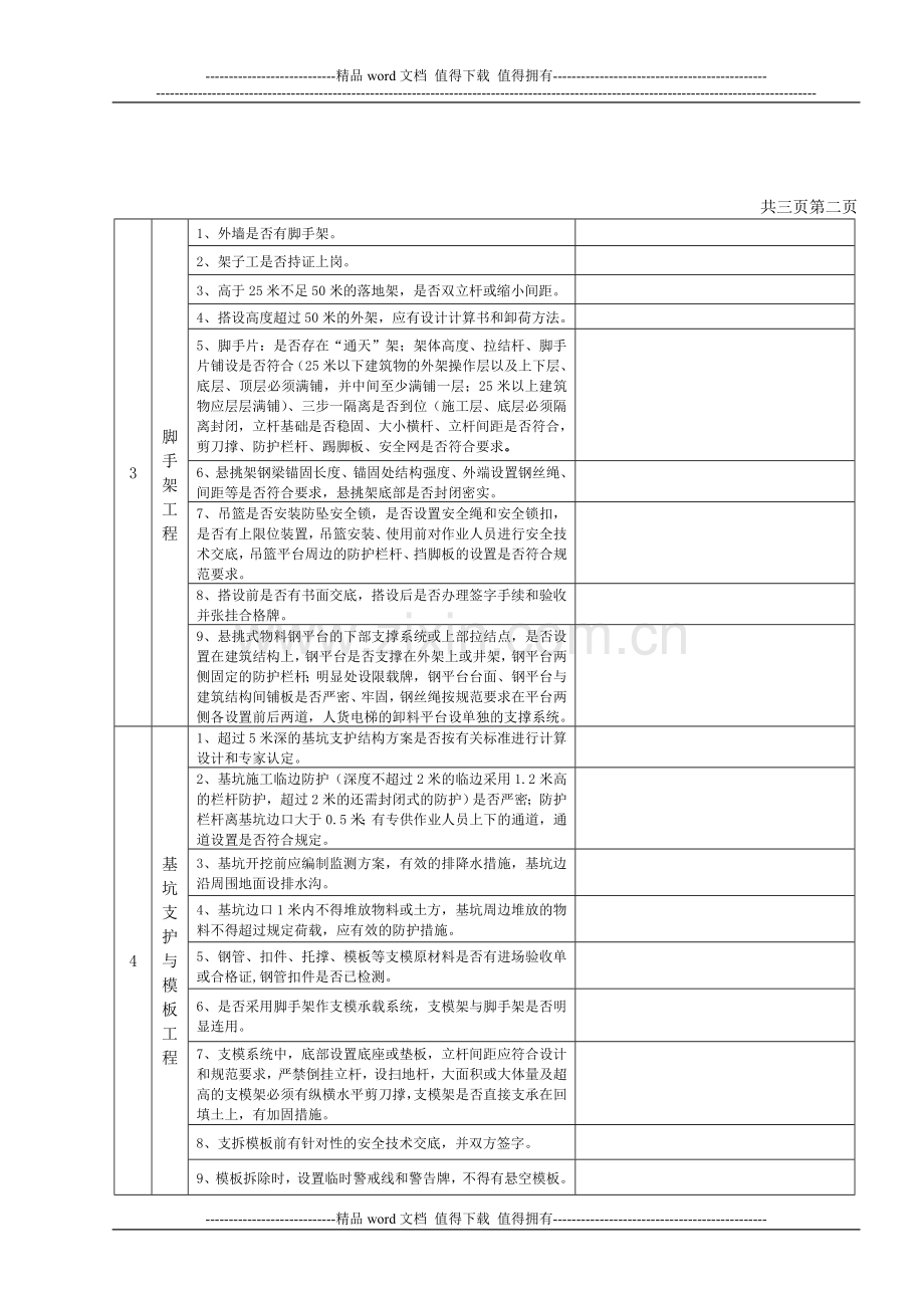 建筑施工现场安全检查评分表新.doc_第2页